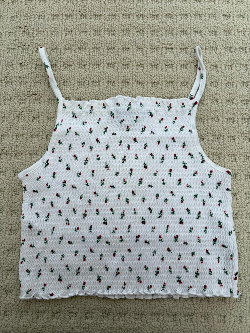 Forever 21 Floral Smocked Tank